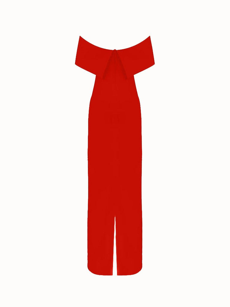 Asia Long Dress - Red - Gigii's