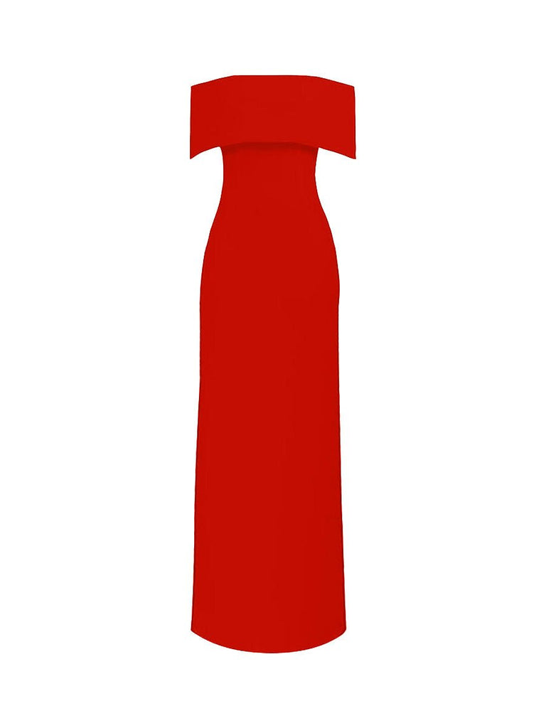 Asia Long Dress - Red - Gigii's