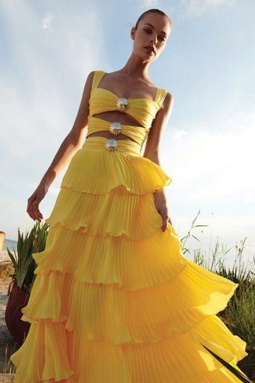 Devin Dress - Yellow - Gigii's