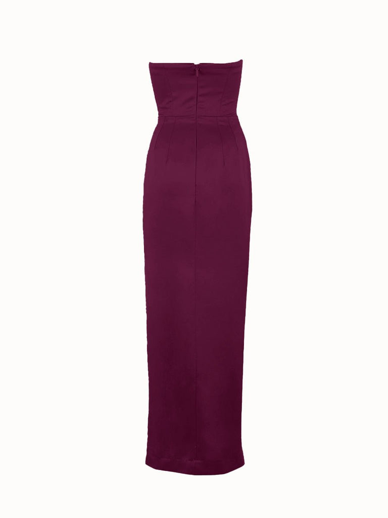 Doutzen Dress - Burgundy - Gigii's
