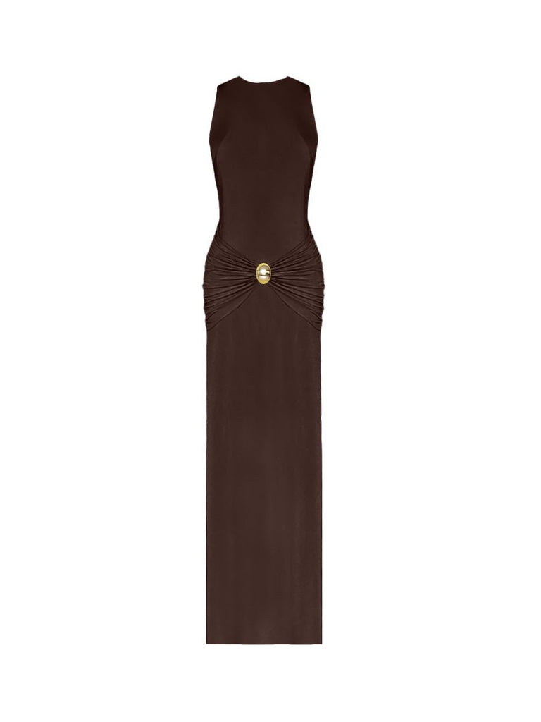 Gildea Dress - Brown - Gigii's