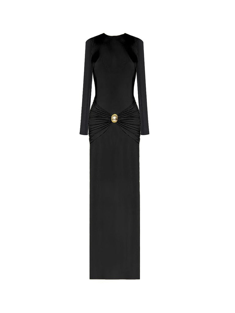 Gildea Long Sleeve Dress - Black - Gigii's