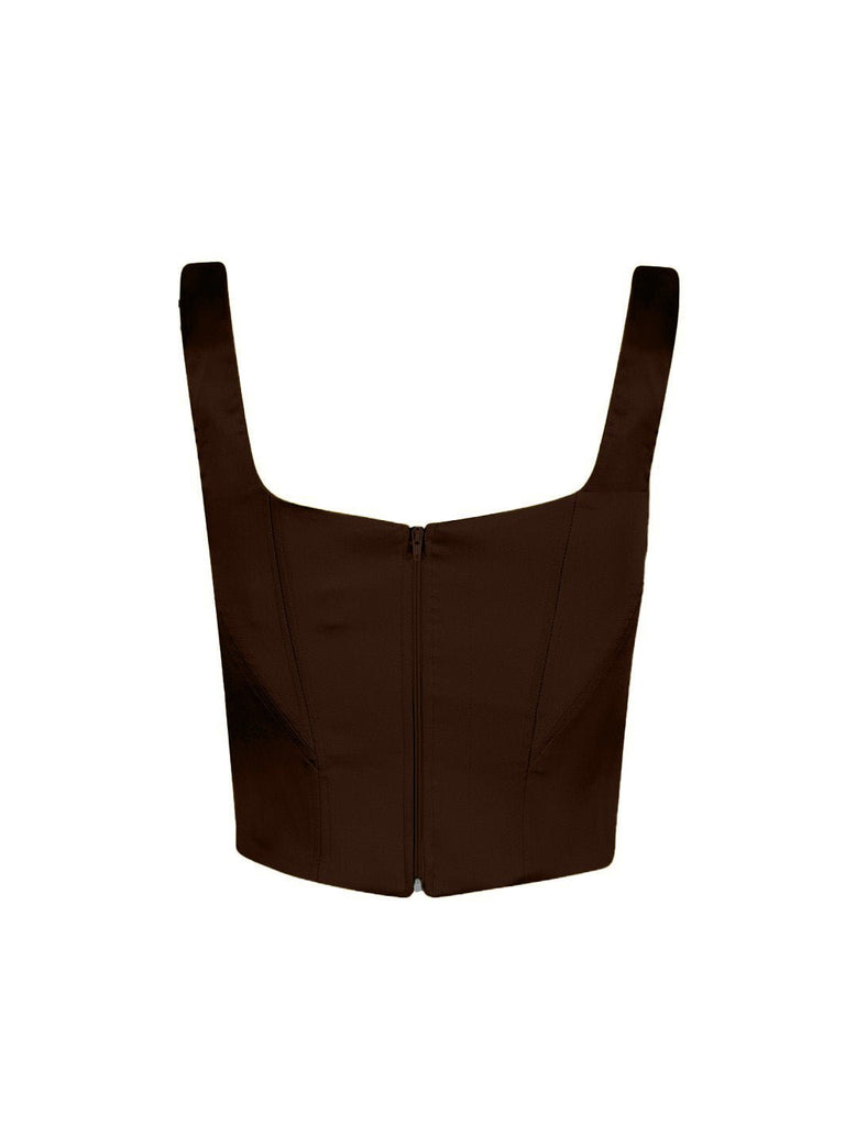 Isadora Bustier - Brown - Gigii's