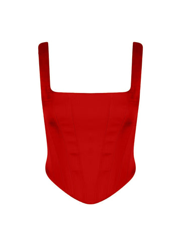 Isadora Bustier - Red - Gigii's