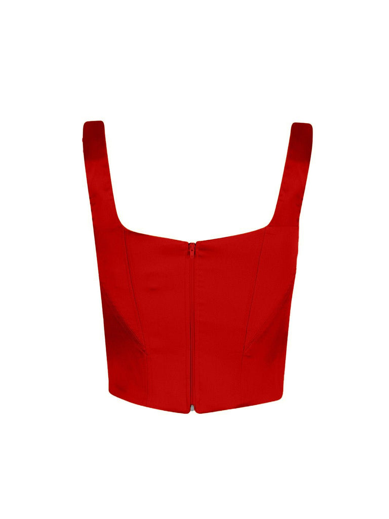 Isadora Bustier - Red - Gigii's