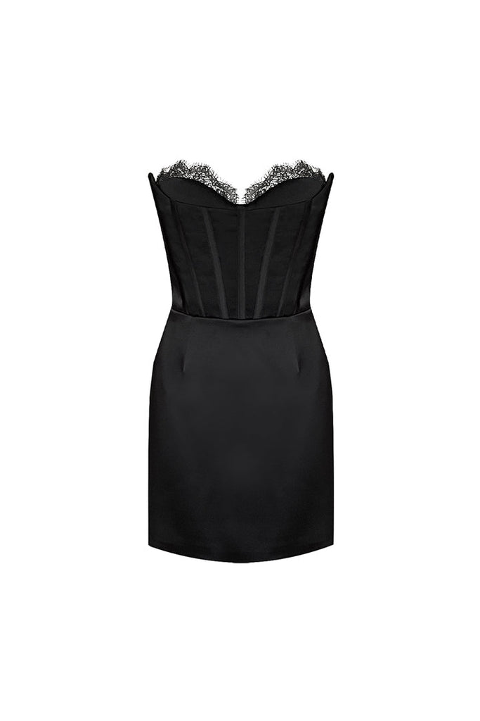 Kyrenia Lace Dress - Black - Gigii's