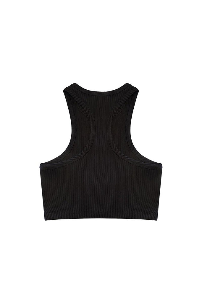 Soho Crop Tank - Black - Gigii's