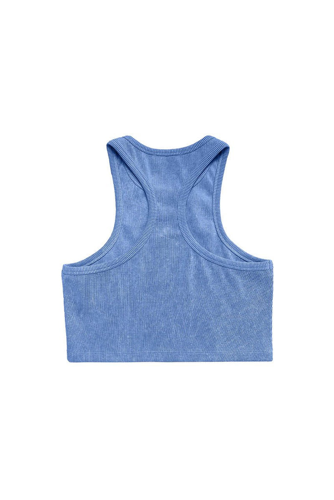 Soho Crop Tank - Blue - Gigii's