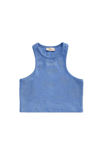 Soho Crop Tank - Blue - Gigii's