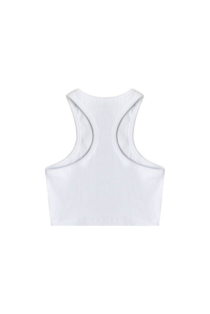 Soho Crop Tank - White - Gigii's