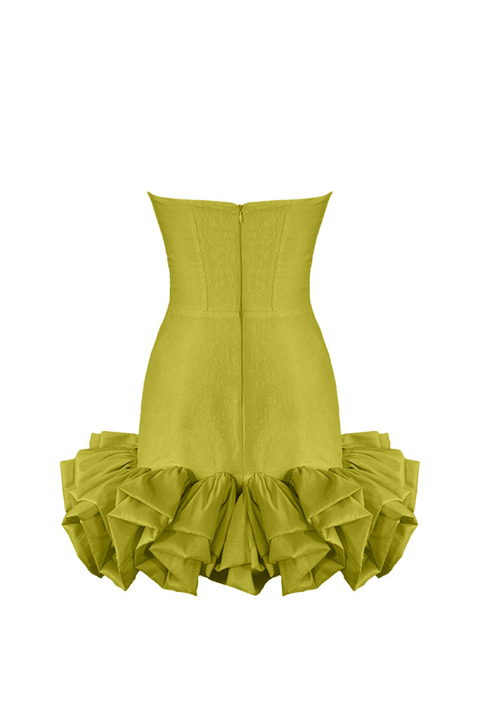 Swan Dress - Olivegreen - Gigii's
