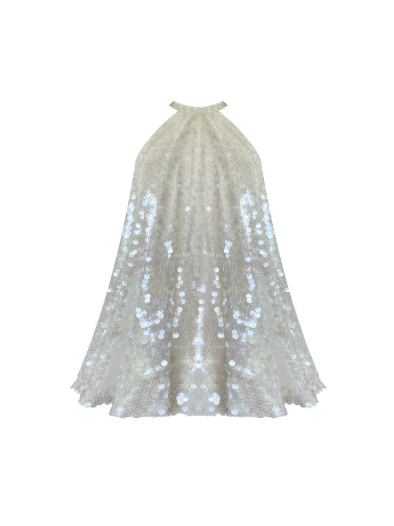 Sylvia Glam Dress - White - Gigii's