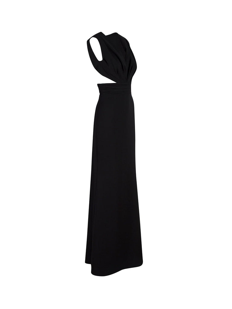 BETTY - Siyah Sırt Dekolteli Elbise