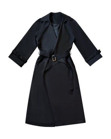 Big Collar Trench Coat - Gigii's