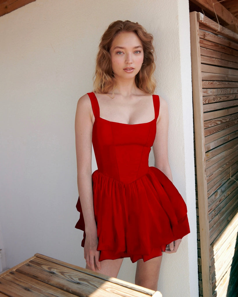 Este Dress - Red - Gigii's