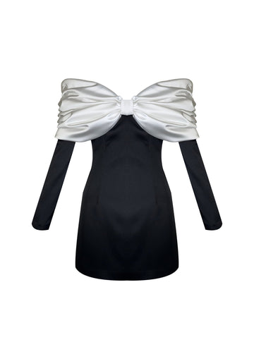 Lavinya Dress - Black White - Gigii's