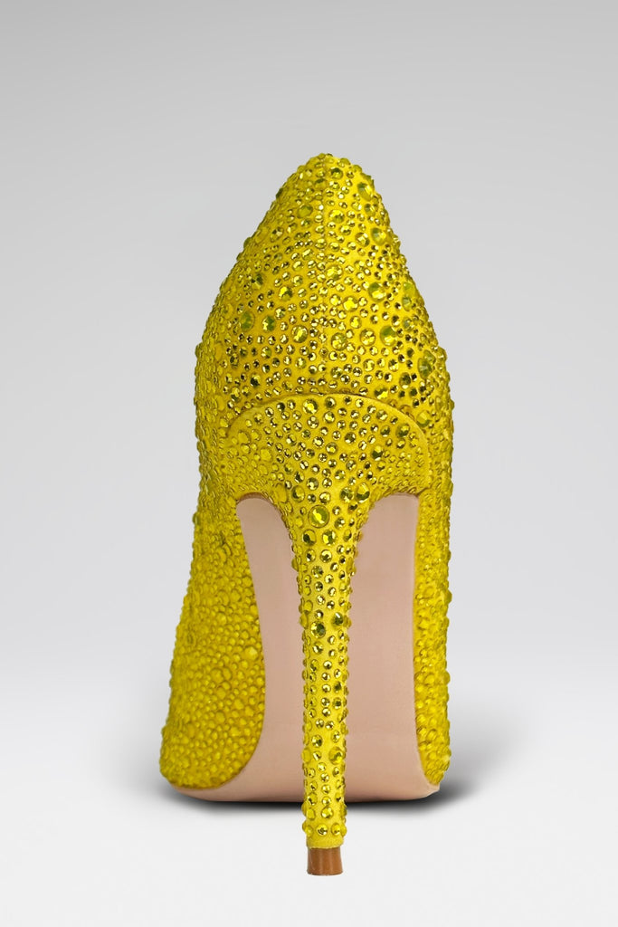 Lupita Rhinestone Pumps - Cactus Green - Gigii's