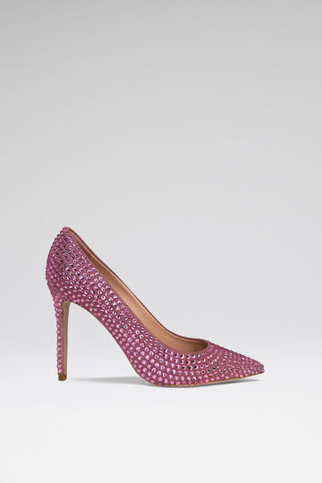 Lupita Rhinestone Pumps - Pink - Gigii's