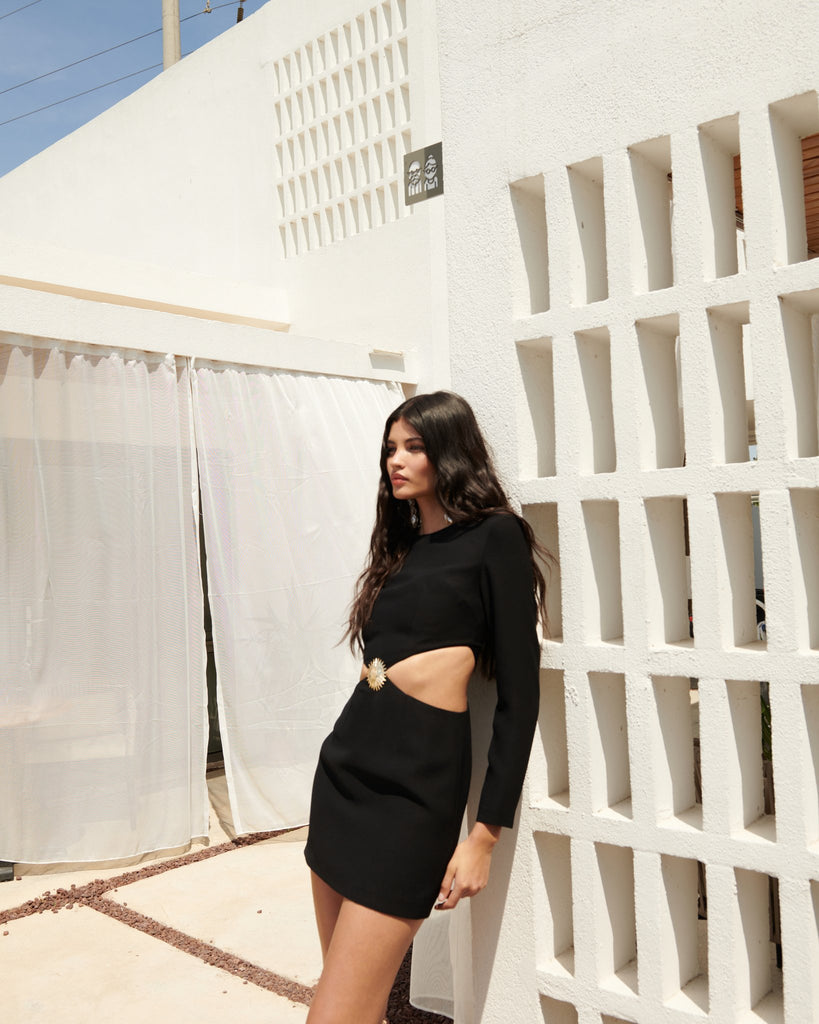 Marcella Dress - Black - Gigii's