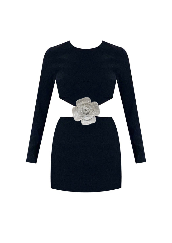 Marcella Rose Dress - Black - Gigii's