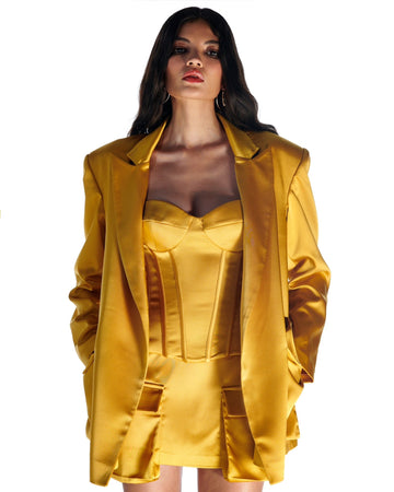 Marigold Jacket - Yellow - Gigii's