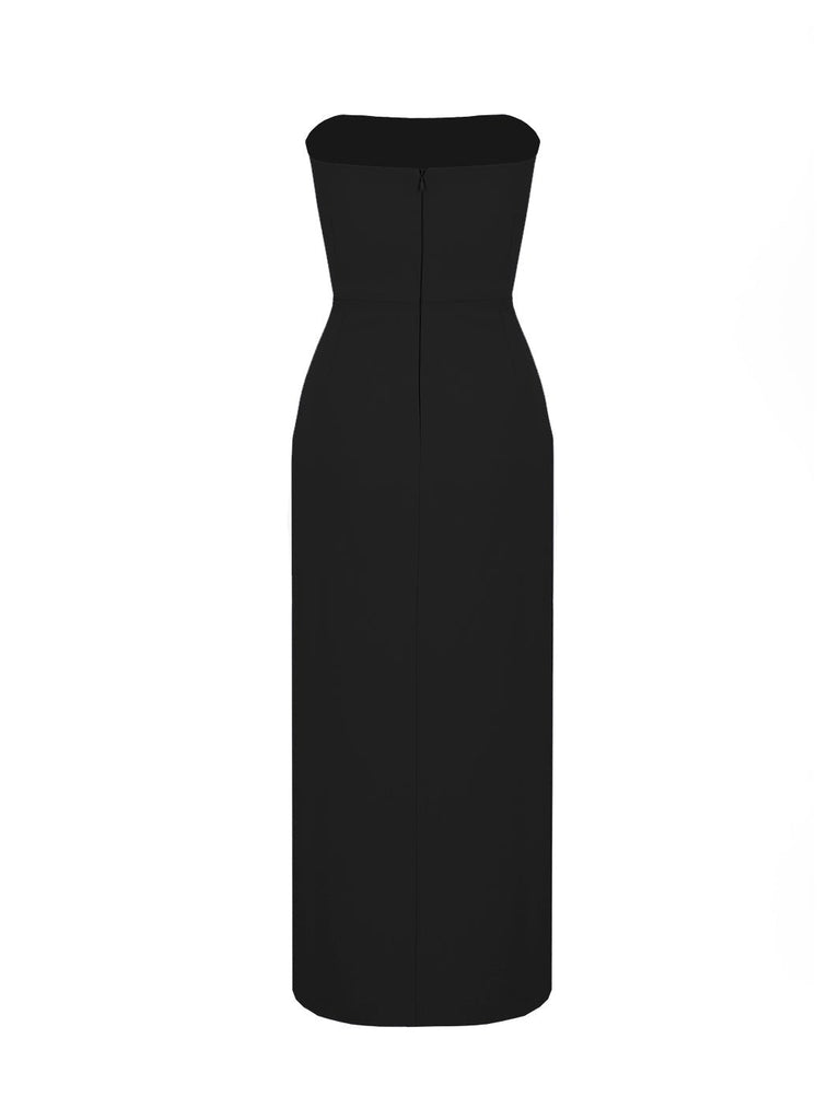 MATILDA LONG DRESS - BLACK - Gigii's