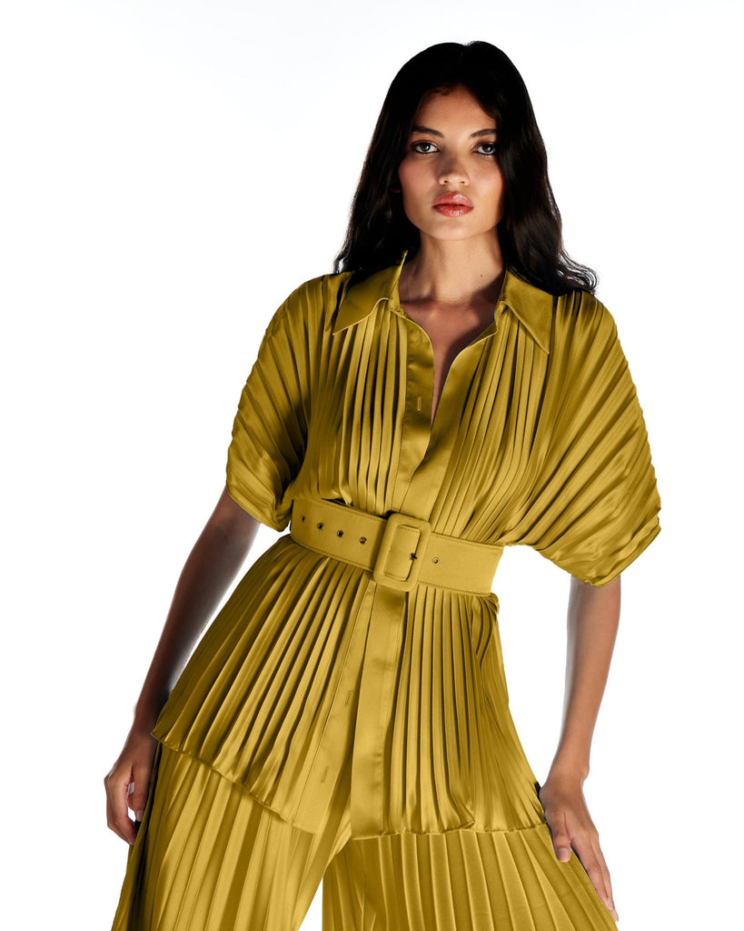 NIXIE BLOUSE - OILGREEN - Gigii's