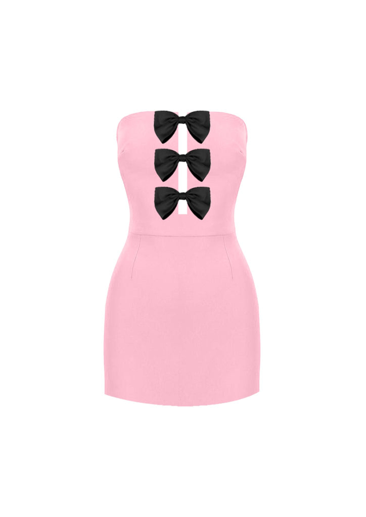 PINKY BOW DRESS - Gigii's