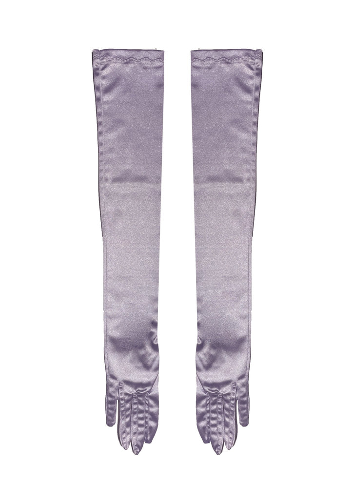 SATIN GLOVE - Gümüş Saten Eldiven