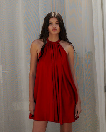 Slvyia Dress - Red - Gigii's