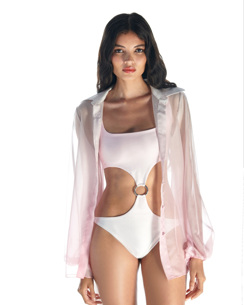 TRACY BEACH SHIRT - PINK - Gigii's